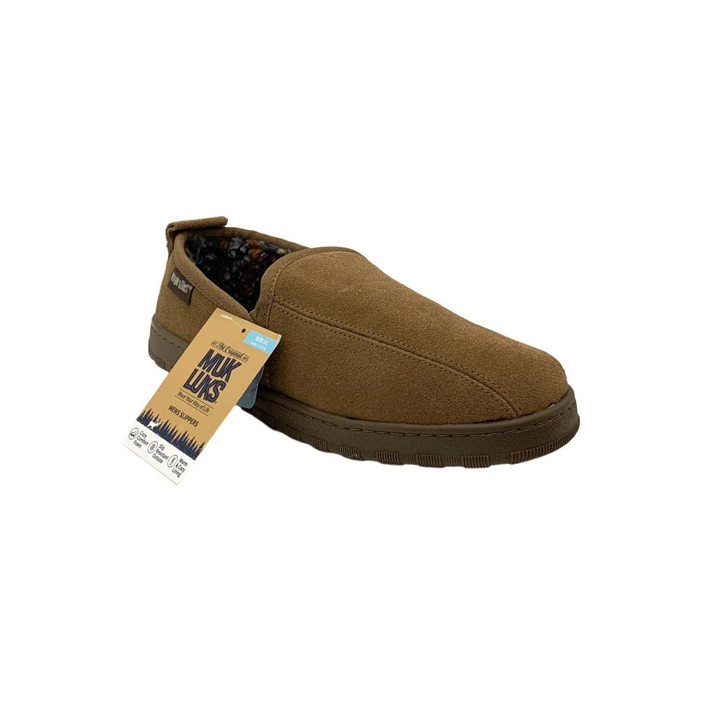 Muk Luks Men's Eric Suede House Slipper Tan - Medium
